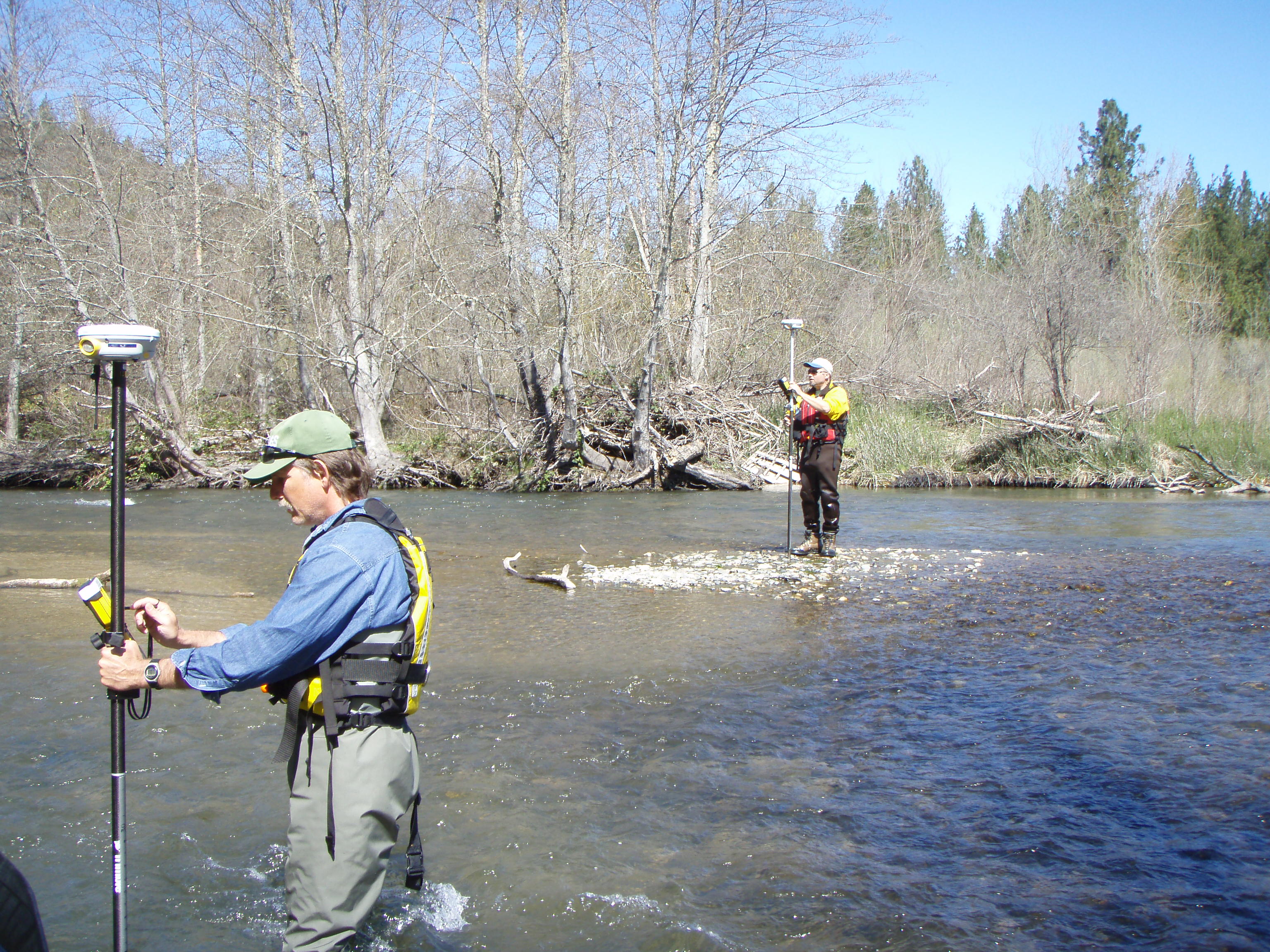 Data was collected during a LiDAR flight over the Trinity River in 2009.