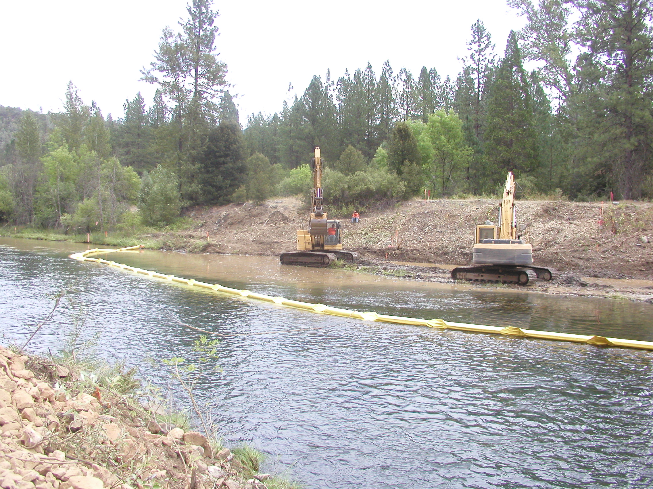 Construction of a forced meander was done at the Sawmill Channel Rehabilitation site in 2009.