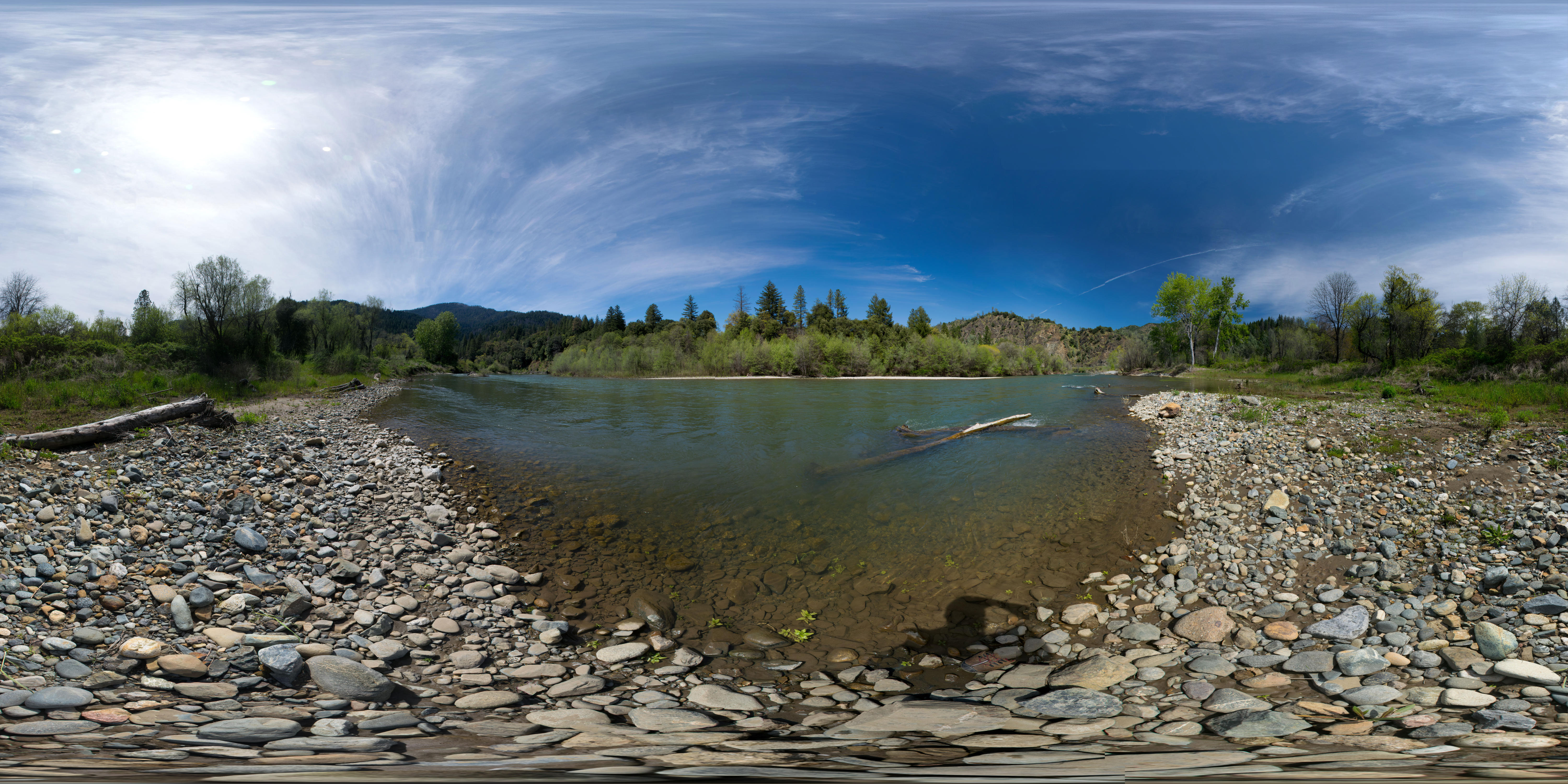 Lower Junction City site just above Canyon Creek, rehabilitated in 2014, photographed April 2017.